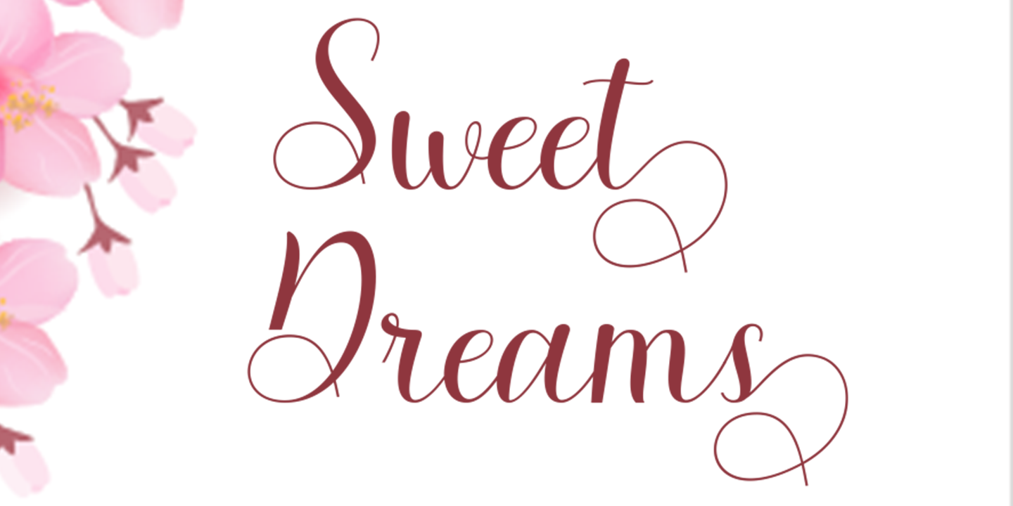 Beispiel einer Better Dreams Regular-Schriftart